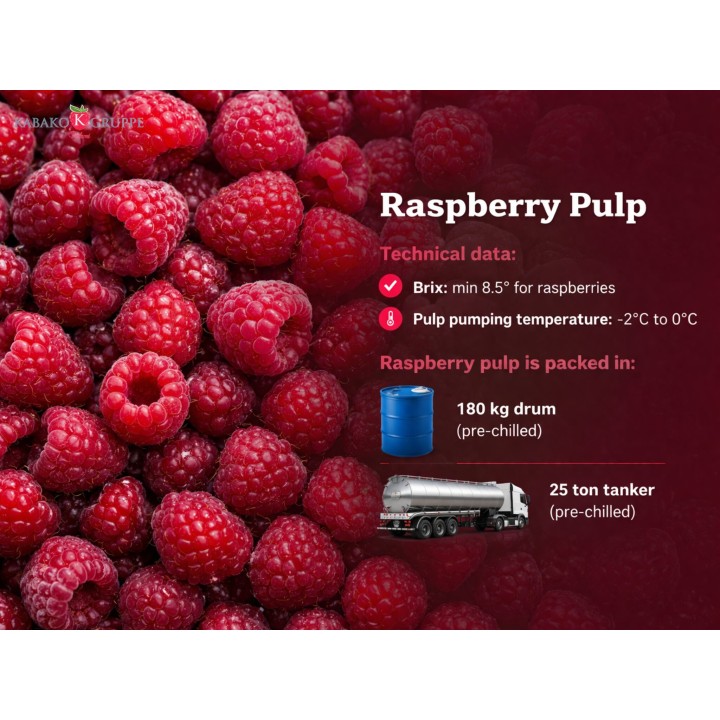Pulpe de framboise B2B | Kabako Gruppe