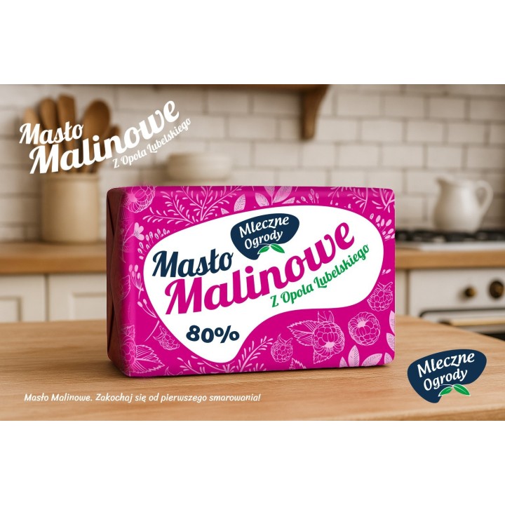 Masło Malinowe 80%