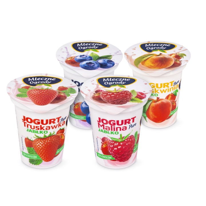 Jogurty Pure 150 g – 4 smaki | Mleczne Ogrody