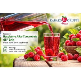 Raspberry juice concentrate 65 Brix from Poland – Kabako Gruppe
